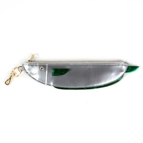 Animal Pencil Case Cutlass Fish 27.5 X 6.3cm SILVER